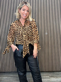Ester Blouse (Grey Sand/Leopard)