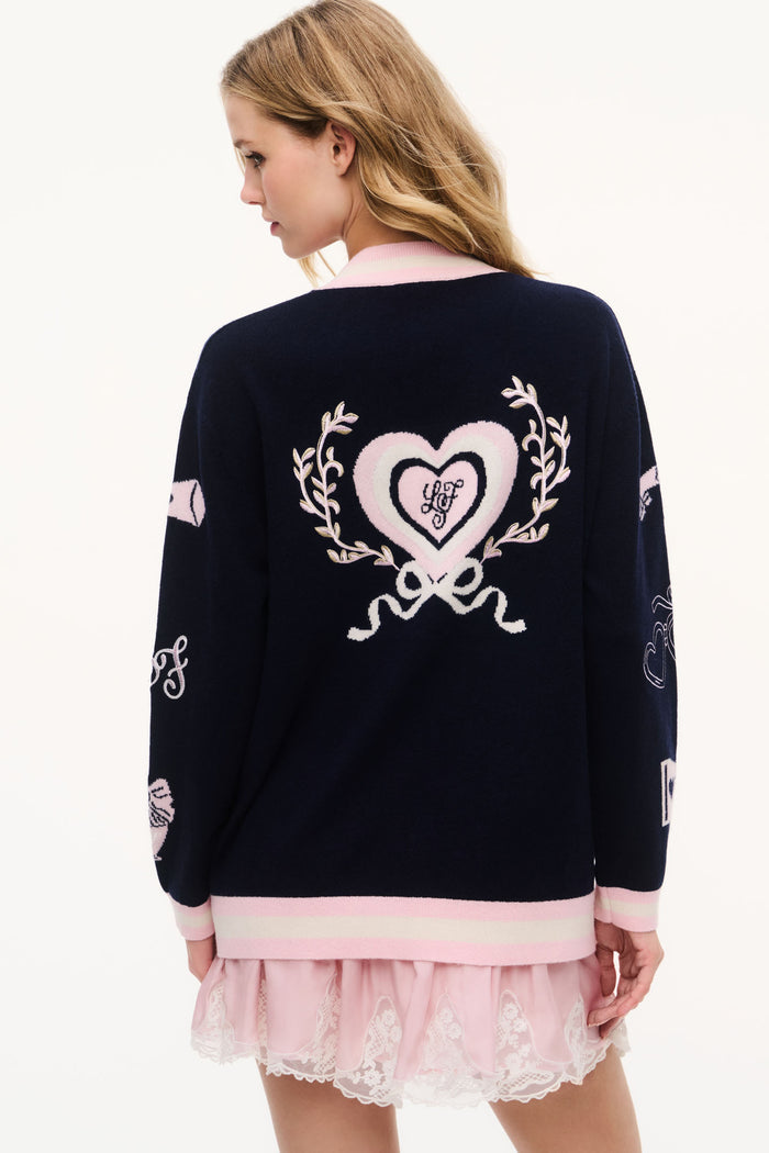 Everdine Wool Varsity Cardigan
