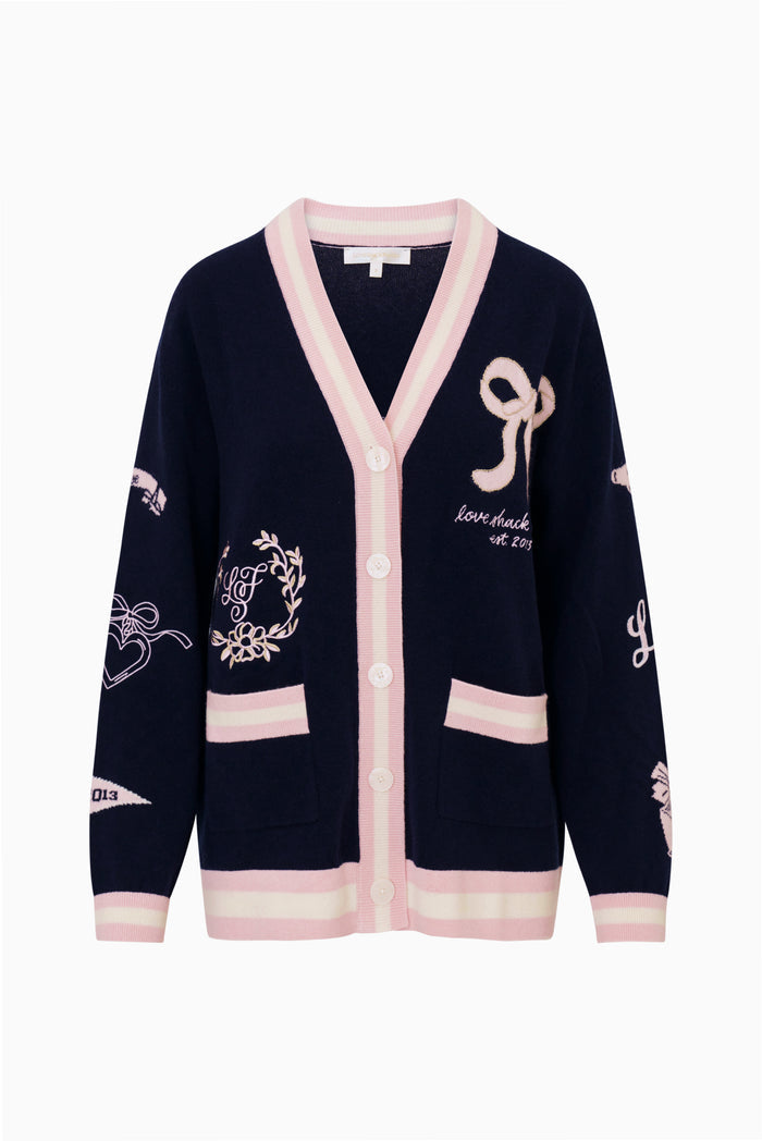 Everdine Wool Varsity Cardigan
