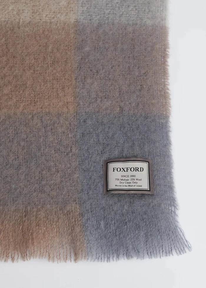 Foxford Barna Woods Mohair Throw