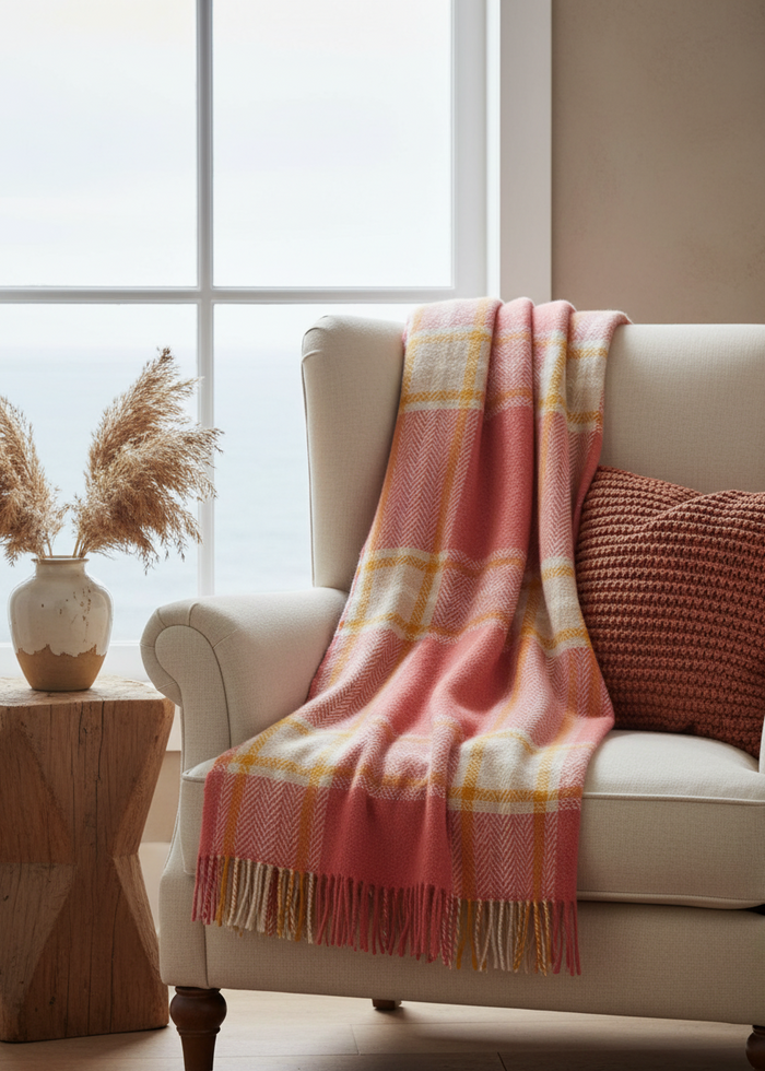 Foxford Cashmere and Lambswool Throw | Macha