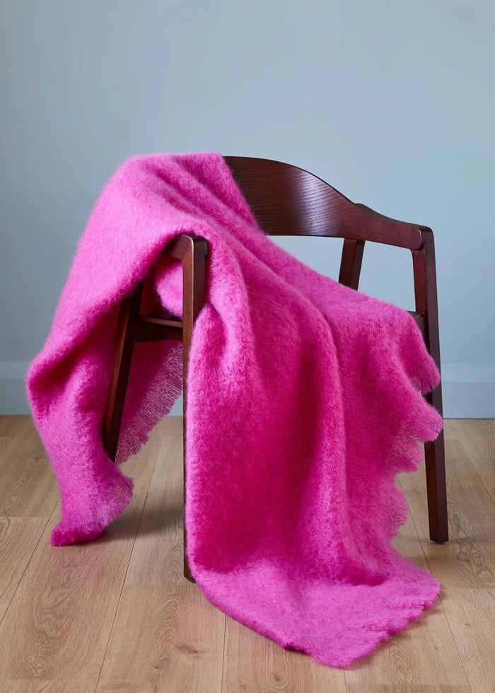 Foxford Foyle Mohair Throw – Irish Luxury Blanket