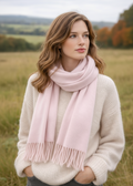 Foxford Lambswool Scarf | Petal Pink
