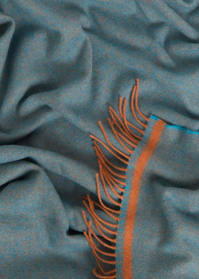 Foxford Tadgh Lambswool Throw | Irish Wool Blanket