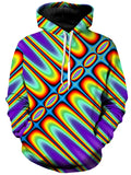 Fractal Groove Unisex Hoodie Psychedelic Pourhouse Epic Hoodie
