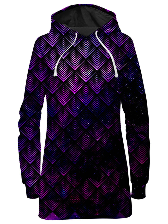 Galactic Dragon Scale Purple Hoodie Dress Noctum X Truth Epic Hoodie