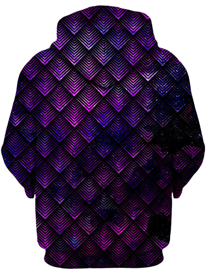 Galactic Dragon Scale Purple Unisex Zip-Up Hoodie Noctum X Truth Epic Hoodie