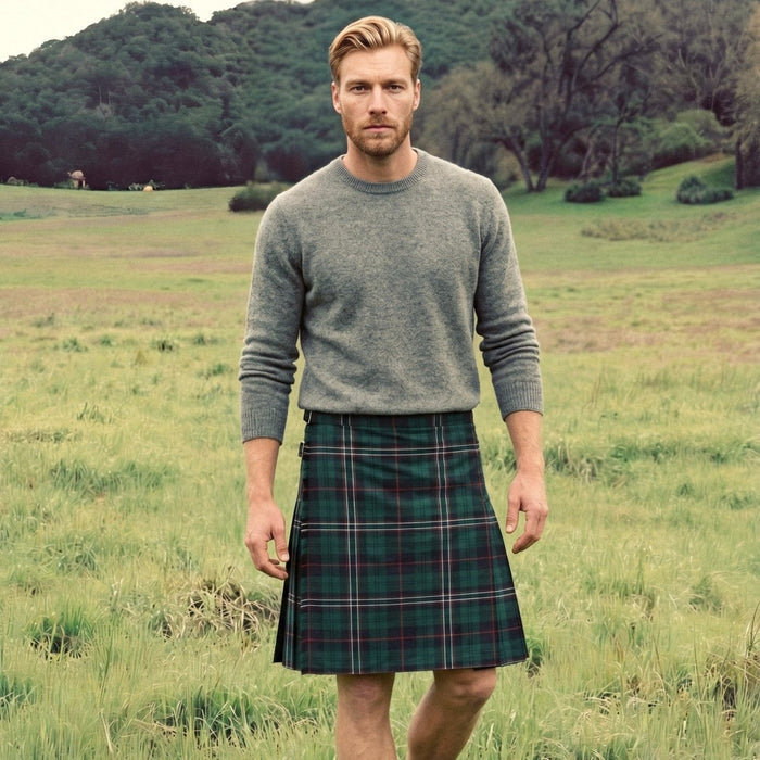 Gents Lightweight Party Kilt Scottish National - Heritage Of Scotland - 30 - 32