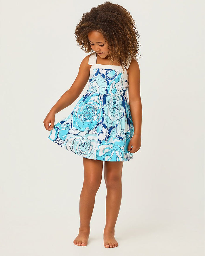 Lilly Pulitzer - Girls Mini Cheri Dress - Capri Blue Rosanna