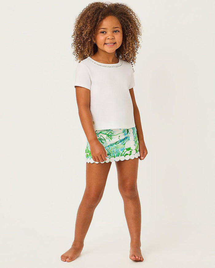 Lilly Pulitzer - Girls Mini Michelina Skort - Capri Blue Galloping Gals