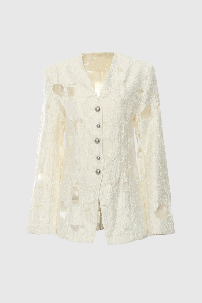 Gitanjali Lace Fringe Blazer