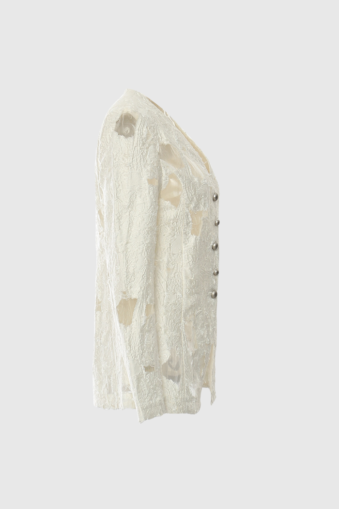 Gitanjali Lace Fringe Blazer