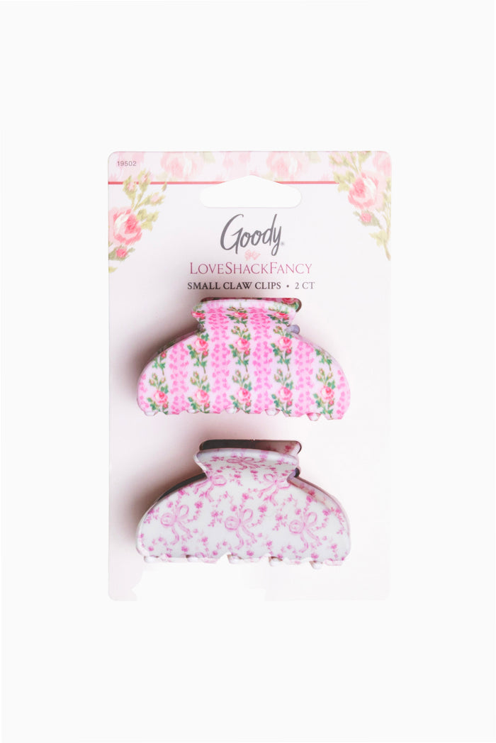 Goody x Love Shack Fancy Small Claw Clip - 2ct - Blooming Heirloom and Coquette Bow