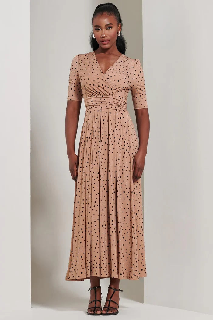 Half Sleeve Jersey Maxi Dress (Spot Multi)