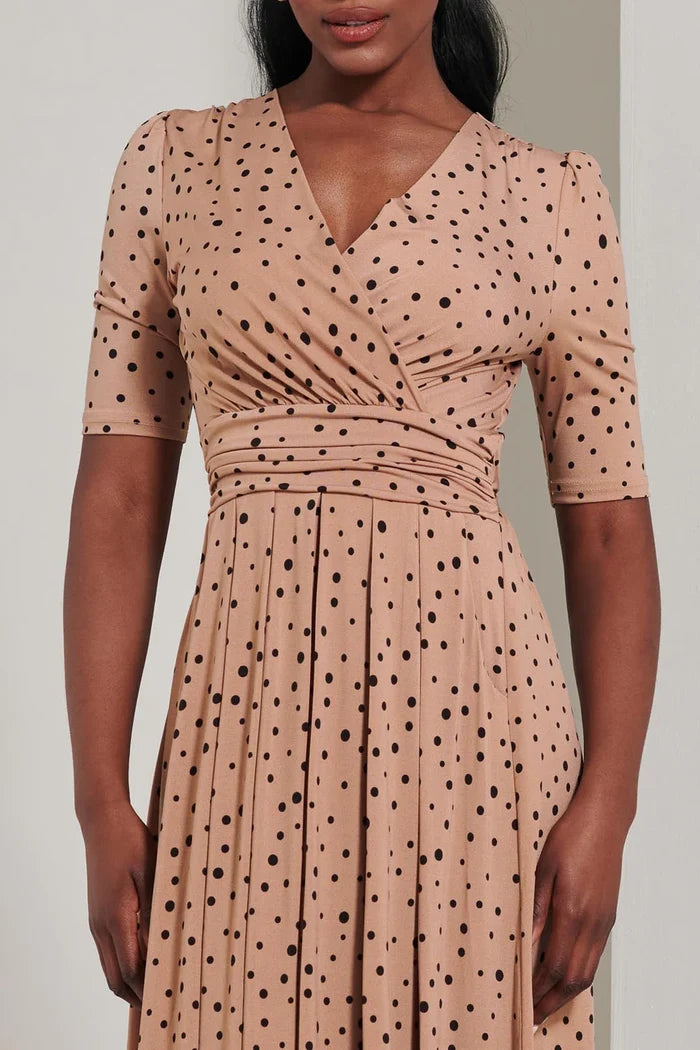 Half Sleeve Jersey Maxi Dress (Spot Multi)