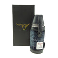 Harris Tweed Hunting Flask - Heritage Of Scotland - Grey/Black Tartan (COL095)