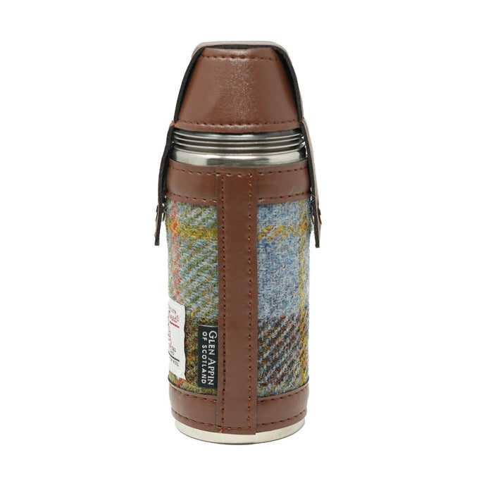 Harris Tweed Hunting Flask - MacLeod Tartan (COL015) - Heritage Of Scotland -