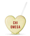 Heart Shaped Sorority Tumbler.