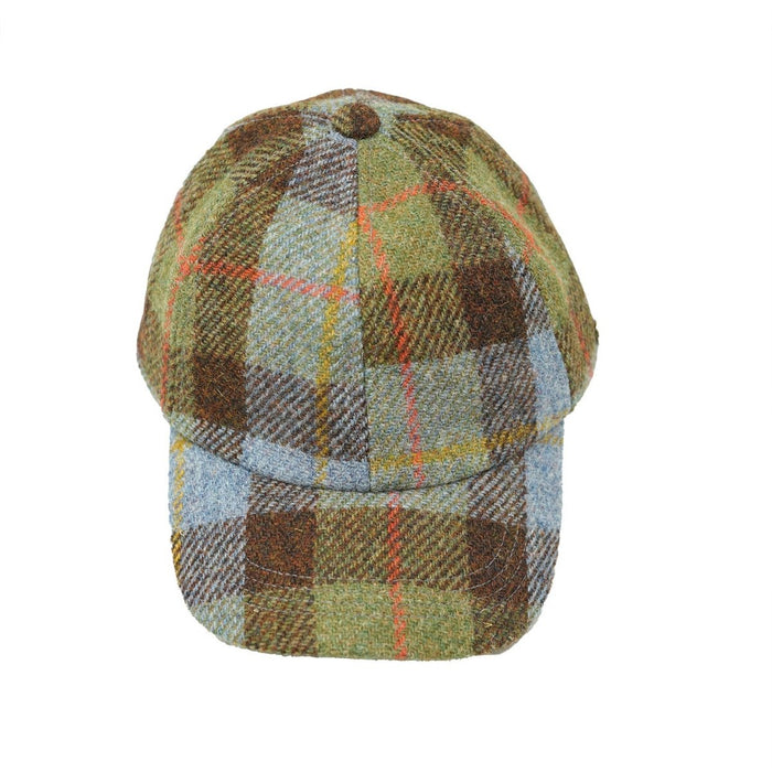 HEDDLE & REED Harris Tweed Baseball Wool Cap Check - Heritage Of Scotland - LOVAT CHECK