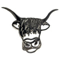 Highland Cow Metal Pin Badge – Scottish Cow Brooch Souvenir Gift - Heritage Of Scotland -