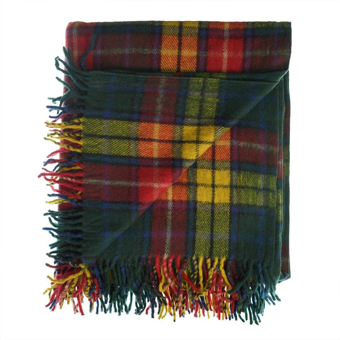 Highland Wool Blend Tartan Blanket - Buchanan Modern - Heritage Of Scotland -