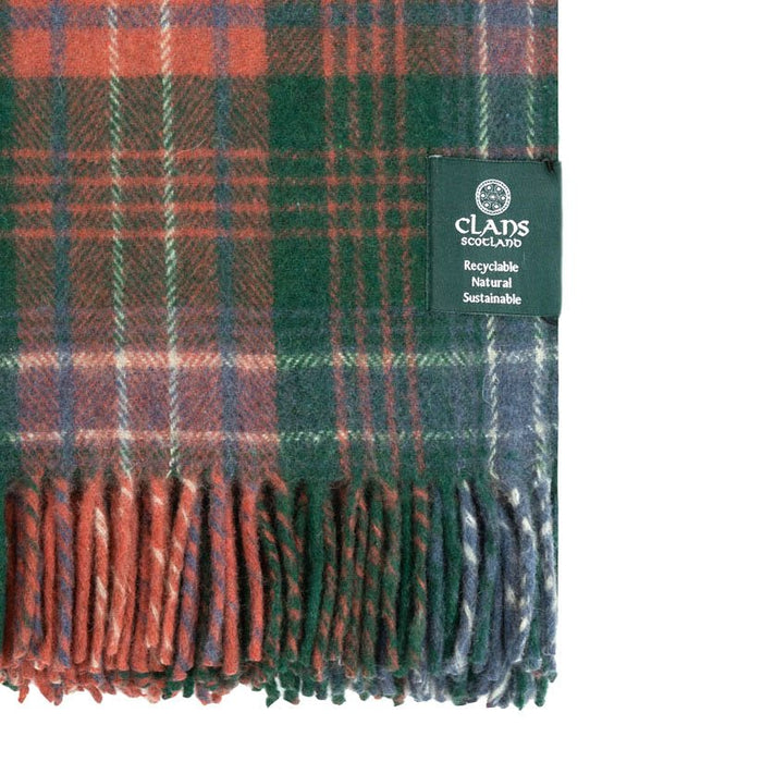Highland Wool Blend Tartan Blanket Throw - Wilson Ancient - Heritage Of Scotland -
