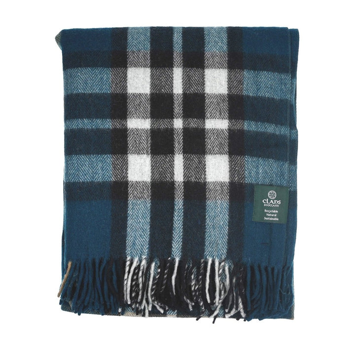 Highland Wool Blend Tartan Blanket / Throw Extra Warm EXPLODED SCOTTY THOMSON PACIFIC - Heritage Of Scotland -
