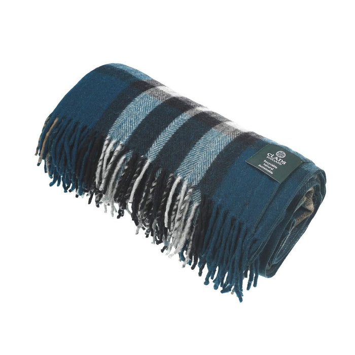 Highland Wool Blend Tartan Blanket / Throw Extra Warm EXPLODED SCOTTY THOMSON PACIFIC - Heritage Of Scotland -