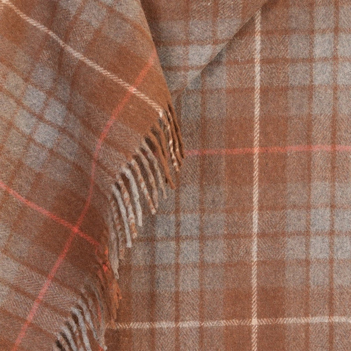 Highland Wool Blend Tartan Blanket / Throw Extra Warm FRASER HUNTING WEATHERED - Heritage Of Scotland -