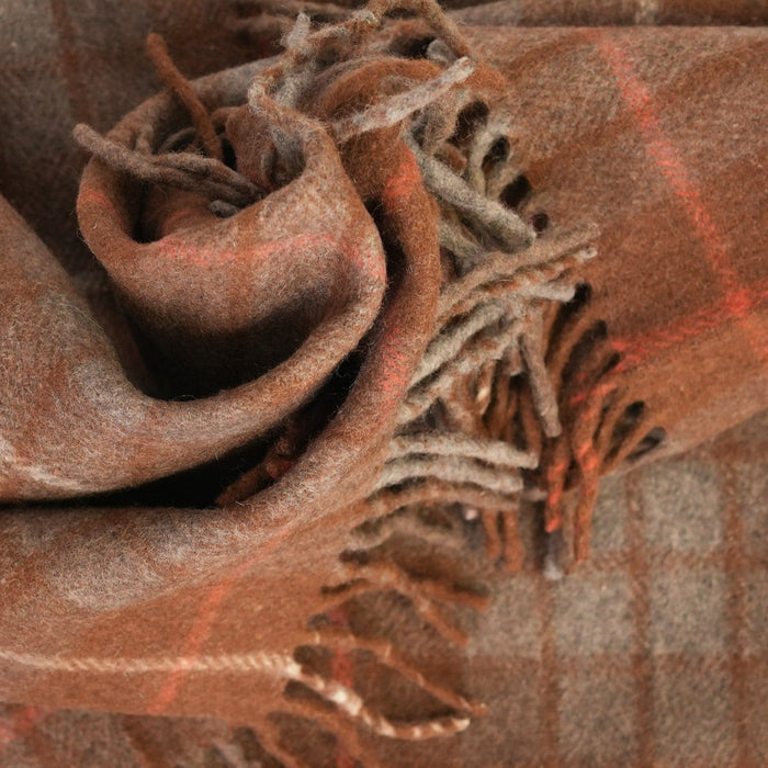 Highland Wool Blend Tartan Blanket / Throw Extra Warm FRASER HUNTING WEATHERED - Heritage Of Scotland -