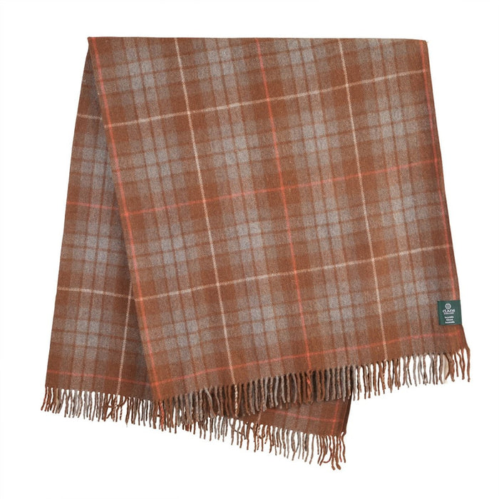 Highland Wool Blend Tartan Blanket / Throw Extra Warm FRASER HUNTING WEATHERED - Heritage Of Scotland -