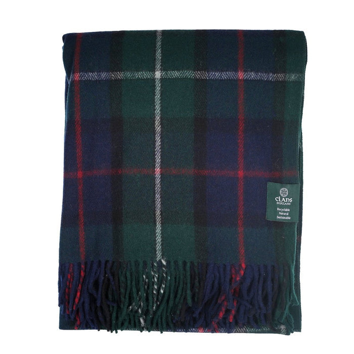 Highland Wool Blend Tartan Blanket / Throw Extra Warm MACKENZIE - Heritage Of Scotland -