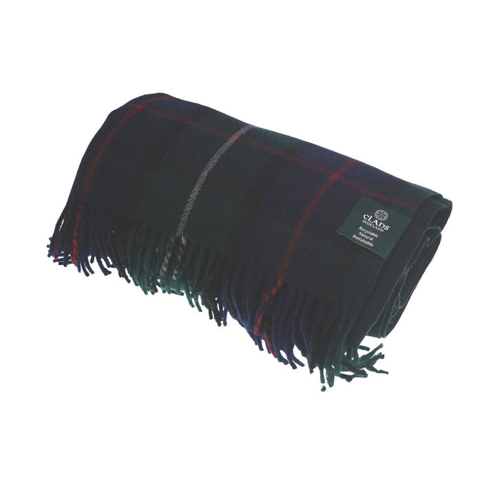 Highland Wool Blend Tartan Blanket / Throw Extra Warm MACKENZIE - Heritage Of Scotland -