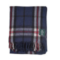 Highland Wool Blend Tartan Blanket / Throw Extra Warm THOMSON NAVY - Heritage Of Scotland -