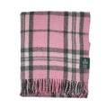Highland Wool Blend Tartan Blanket / Throw Extra Warm THOMSON PINK - Heritage Of Scotland -