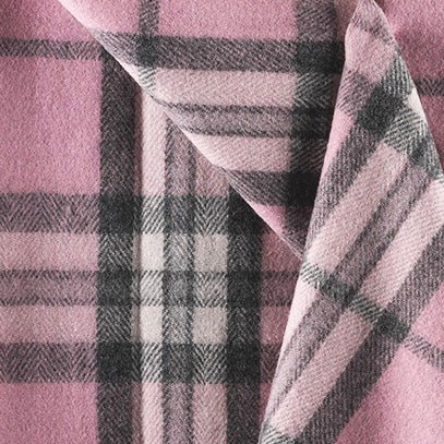 Highland Wool Blend Tartan Blanket / Throw Extra Warm THOMSON PINK - Heritage Of Scotland -