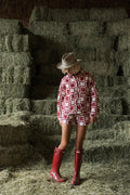 Holly Quilted Shorts in Lone Star Maple Red - PREORDER