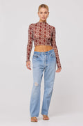 This is an image of Ida Top in Coco - RESA featuring a model wearing the dress