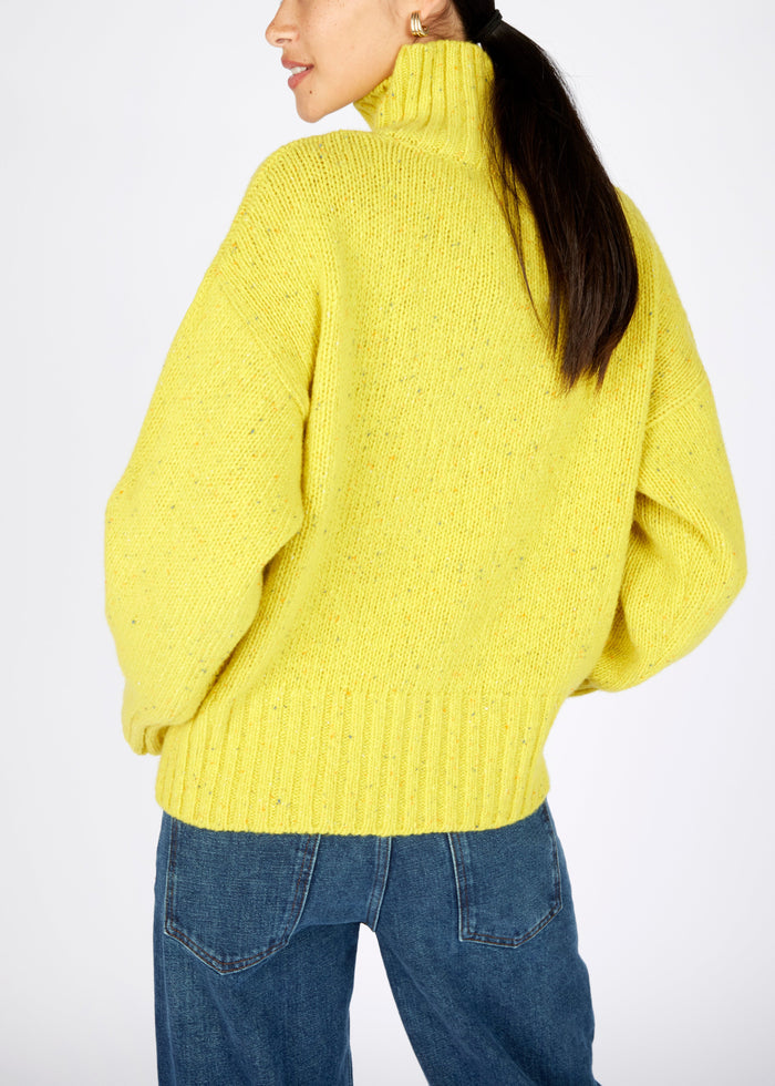 IrelandsEye Buttercup Polo Neck Sweater | Wool Cashmere Blend