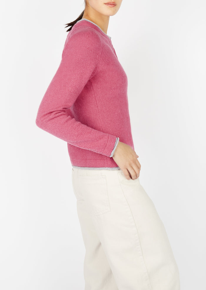 IrelandsEye Women's Killiney Cardigan - Rose Pink