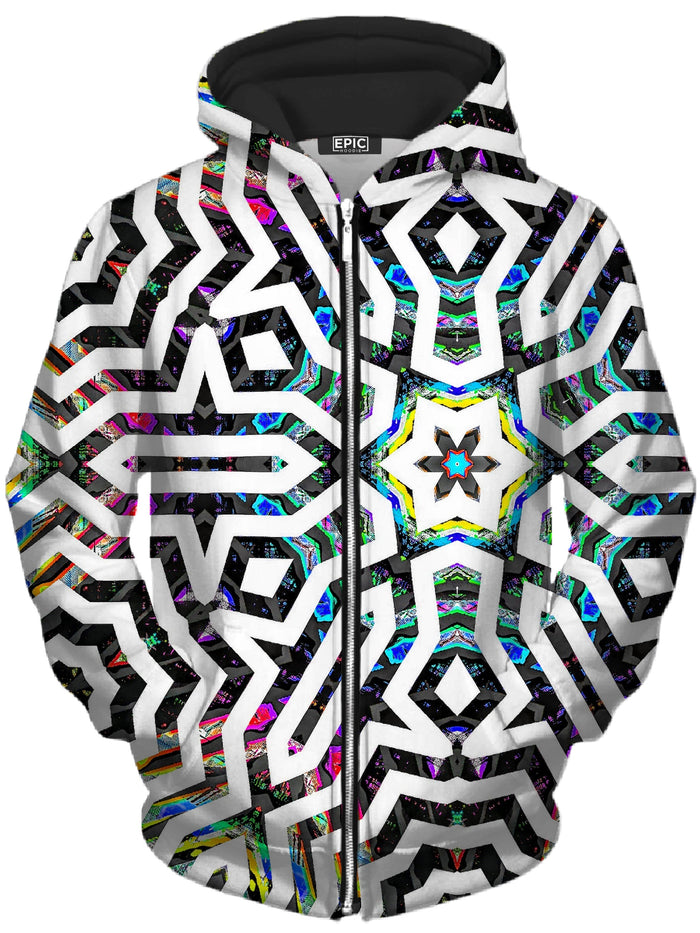 Iridized II Unisex Zip-Up Hoodie Glass Prism Studios Epic Hoodie