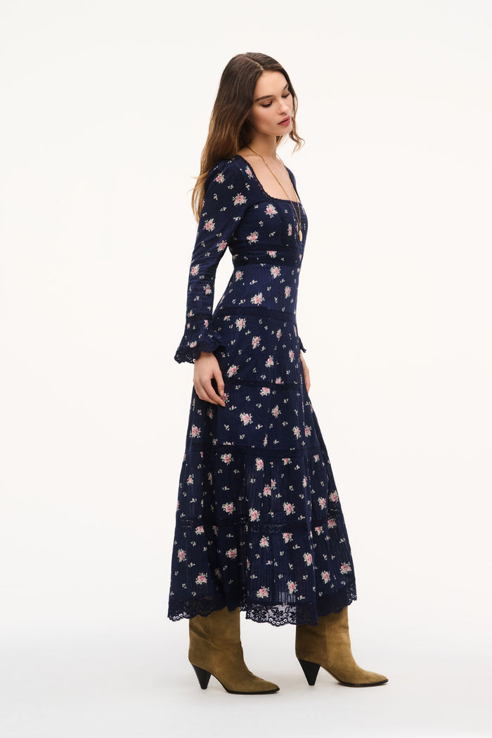 Ivelle Floral Cotton Maxi Dress