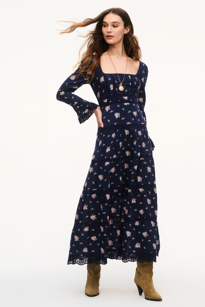 Ivelle Floral Cotton Maxi Dress