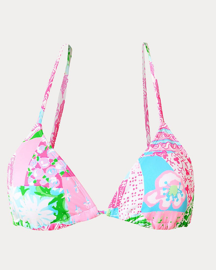 Lilly Pulitzer - Jamya Bikini Top - Multi Crazy Quilt