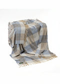 John Hanly Lambswool Cream Taupe Throw