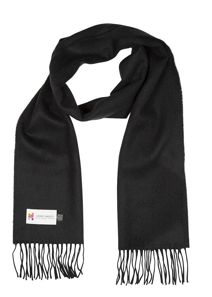 Merino Luxury Wool Scarf | Black