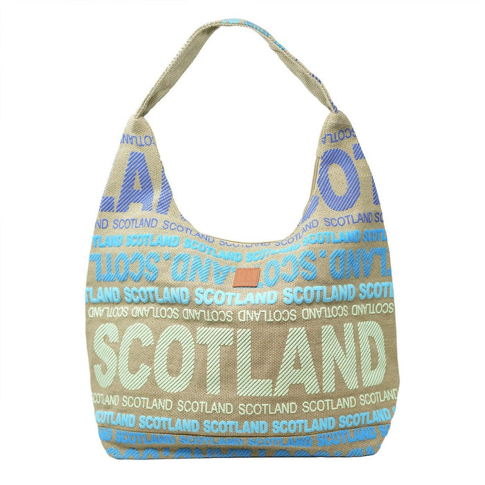 Julia Shoulder Bag Scotland - Heritage Of Scotland - BEIGE/BLUE/GREEN / L