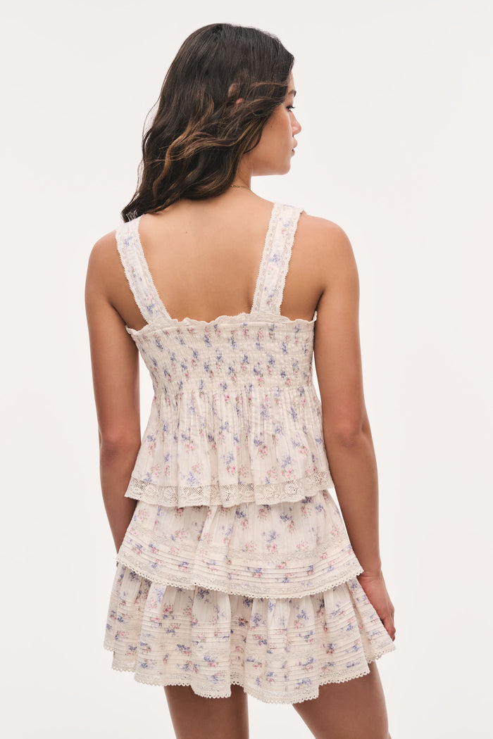 Kaelin Floral Cotton Top