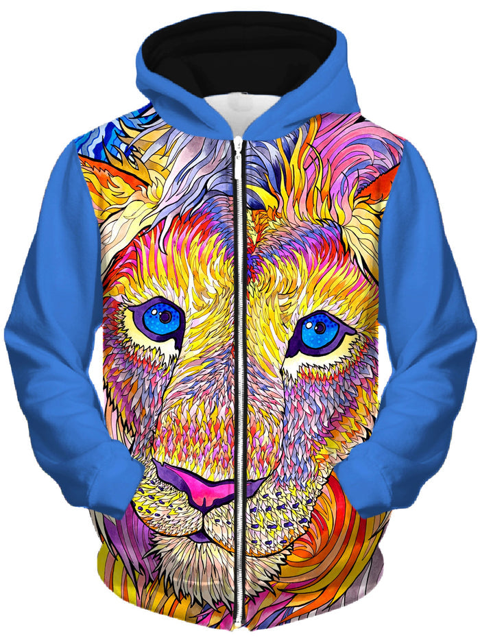 Kaleidoscopic King 2 Unisex Zip-Up Hoodie Rachel Rosenkoetter Epic Hoodie