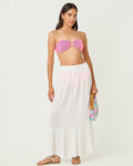 Lilly Pulitzer - Katara Bandeau Bikini Top - Cherry Blossom Pink Seersucker Stripe